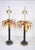 Metal A Pair Vintage Design Handmade Golden Palm Tree Table Lamp For Sale - Image 7 of 7