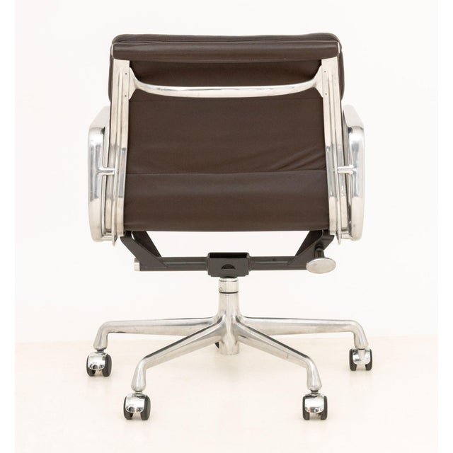 Brown Charles and Ray Eames Soft Pad Management Chair For Sale - Image 8 of 8