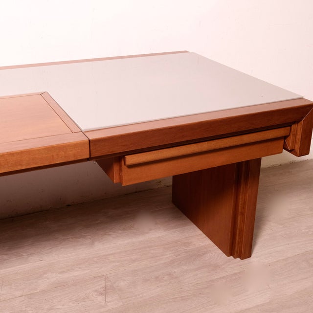 Handcrafted Wooden Desk, 1970s For Sale - Image 9 of 18
