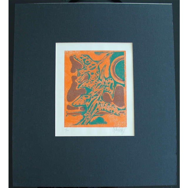 Yargo De Lucca, Inuit-Inspired Silkscreen Print, "Canada Suite Series", Ed. 6/20, 1976-1977 For Sale