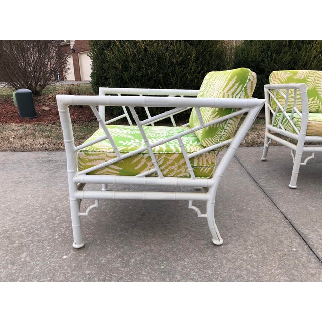 Vintage Meadowcraft Faux Bamboo Outdoor Patio Set Chairish