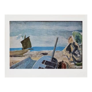 1940s After Georges Braque "Seascape" First Edition Period Full-Color Print For Sale