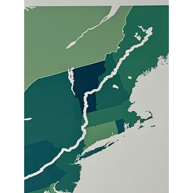 American Contemporary Appalachian Trail Map Print For Sale - Image 3 of 10