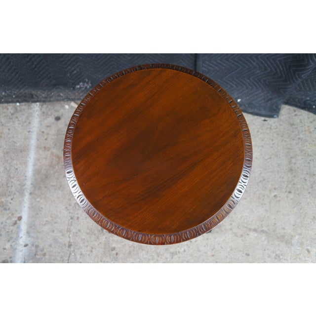 Antique Victorian Eastlake Walnut Burl Carved Pedestal Table Sculpture Stand For Sale - Image 9 of 12