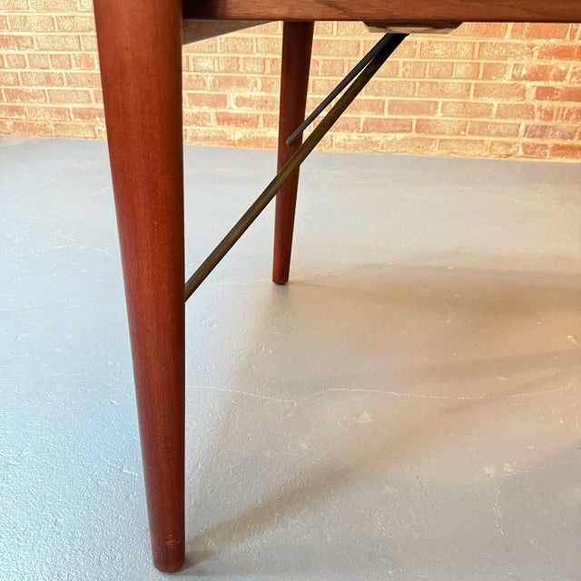 1950s Rare Teak Dining Table by Peter Hvidt & Orla Mølgaard-Nielsen For Sale - Image 9 of 10