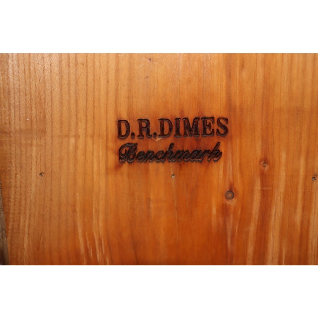 D. R. Dimes Benchmark Tiger Maple Corner Cabinet For Sale - Image 18 of 18