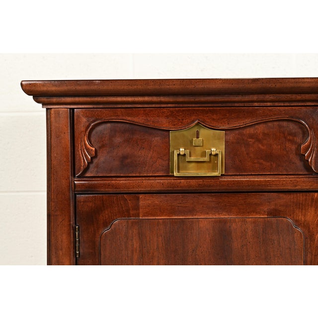 Henredon Hollywood Regency Chinoiserie Walnut Sideboard Credenza, Circa 1970s For Sale - Image 11 of 18