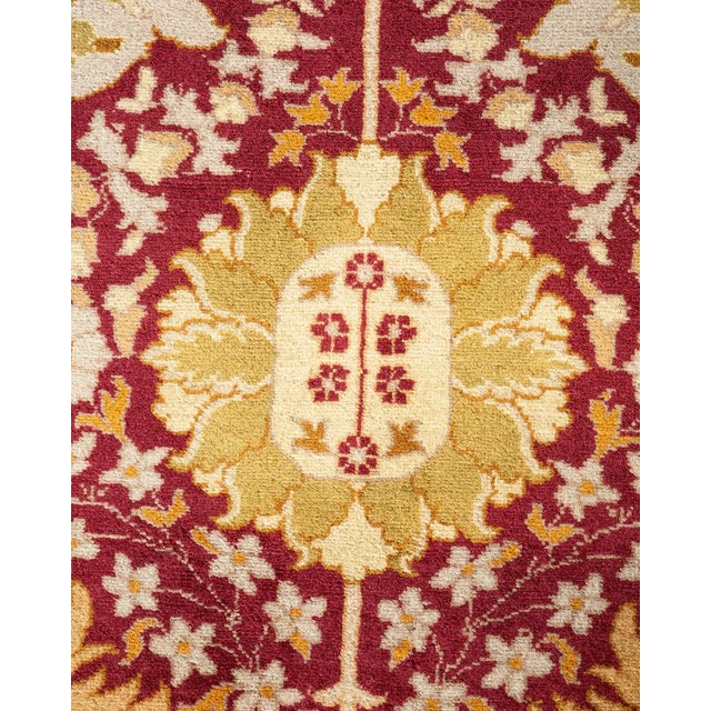 Traditional Mogul, One-of-a-Kind Hand-Knotted Area Rug in Purple, 10' 2" x 13' 6" For Sale - Image 3 of 8