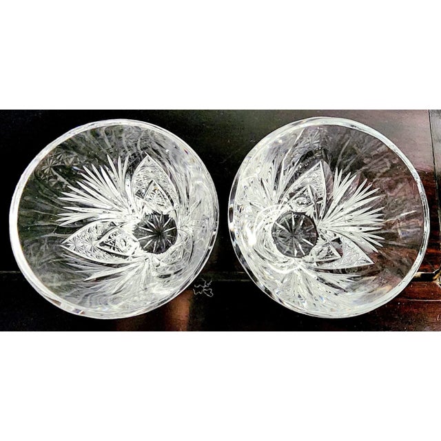 Vintage Fine Deep Cut Crystal Shot Glasses- Set of 6 For Sale In Los Angeles - Image 6 of 13