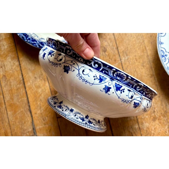 Large Antique Plates, Late 19th-Early 20th Century, Set of 5 For Sale - Image 18 of 18