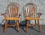 Arts & Crafts 20th Century Amish Elm and Beech Windsor Armchairs, Pairs For Sale - Image 3 of 8