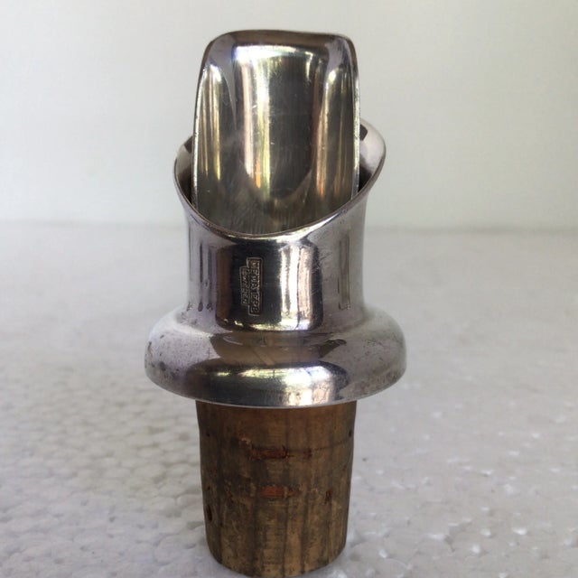 Vintage Swedish Silver Plated Wine Pour Spouts - Group of 5 For Sale In Sacramento - Image 6 of 12