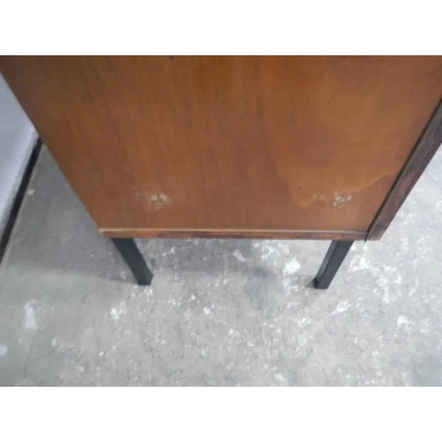 Blue Mid-Century Teak Showcase, 1960s For Sale - Image 8 of 13