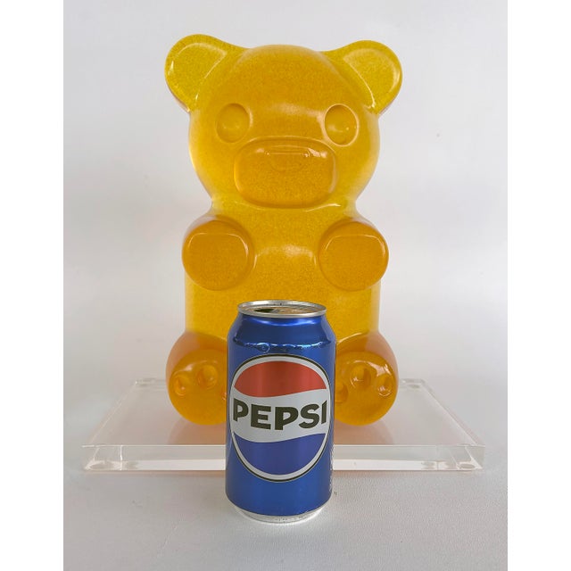 Custom-made Acrylic Teddy Bear Sculpture After WhisBe on Lucite Base Custom-made Acrylic Teddy Bear Sculpture After WhisBe...