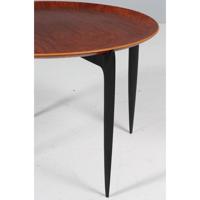 Vintage Teak Tray Table by H. Engholm & Svend Åge Willumsen for Fritz Hansen, 1960s For Sale - Image 3 of 8