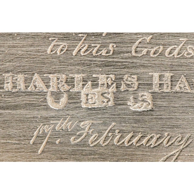 Silver Wonderful English Engine Turned Antique Sterling Silver Snuff Box Tobacciana Engraved Presentation Dedication 1839 For Sale - Image 8 of 12