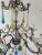 Pink French Rainbow Pastel Confetti Candy Colors Opaline Drops Chandelier, Circa 1920 For Sale - Image 8 of 12