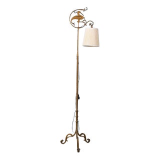Art Deco Wrought Iron Floor Lamp by Carlo Rizzarda, Italy, 1930s For Sale