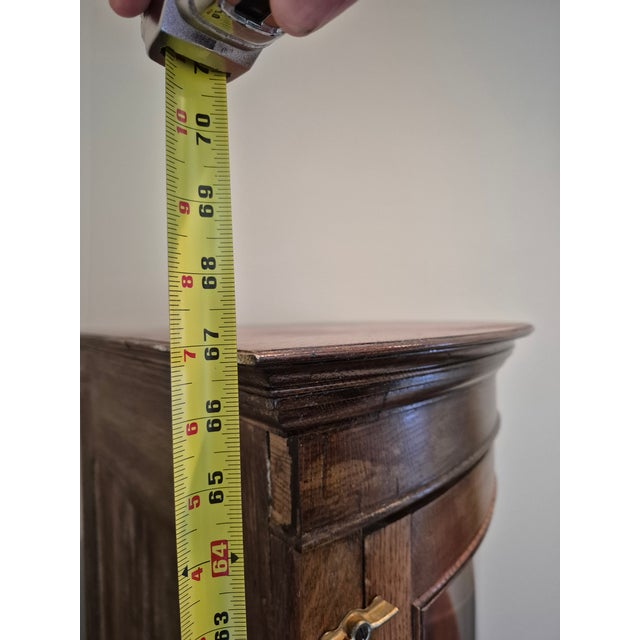 Antique Oak Corner Curio Cabinet For Sale - Image 9 of 13