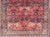 Antique Persian Bidjar Rug With Red Field and Bold Blue Floral Design 4'5 X 6'5 For Sale In Atlanta - Image 6 of 12