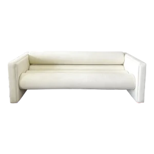 Vintage Postmodern Boucle Bolster Sofa