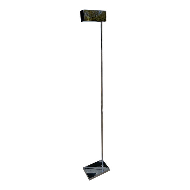 1970s Chrome Torchere by Casella, Floor Lamp For Sale