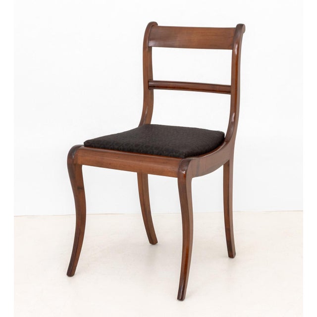 Regency Style Mahogany Dining Chairs, 4 For Sale In New York - Image 6 of 7