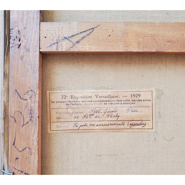 Original Vintage Painting - Exhibited in 1929 Exposition Versaillaise For Sale - Image 4 of 6