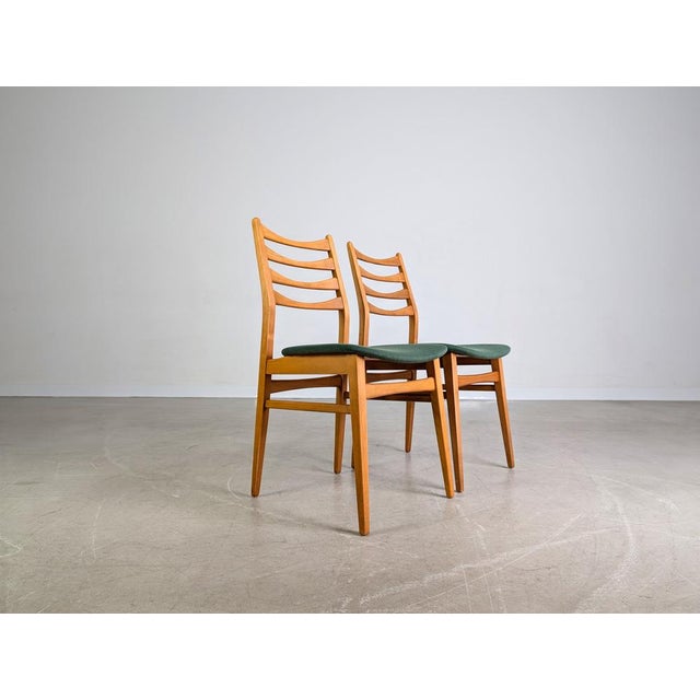 Mid-Century Chairs in Beech, 1960s, Set of 2 For Sale - Image 4 of 9