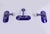 Metal Postmodern Blue Jill Sconces by Perry King and Santiago Miranda for Arteluce, 1980s, Set of 3 For Sale - Image 7 of 12