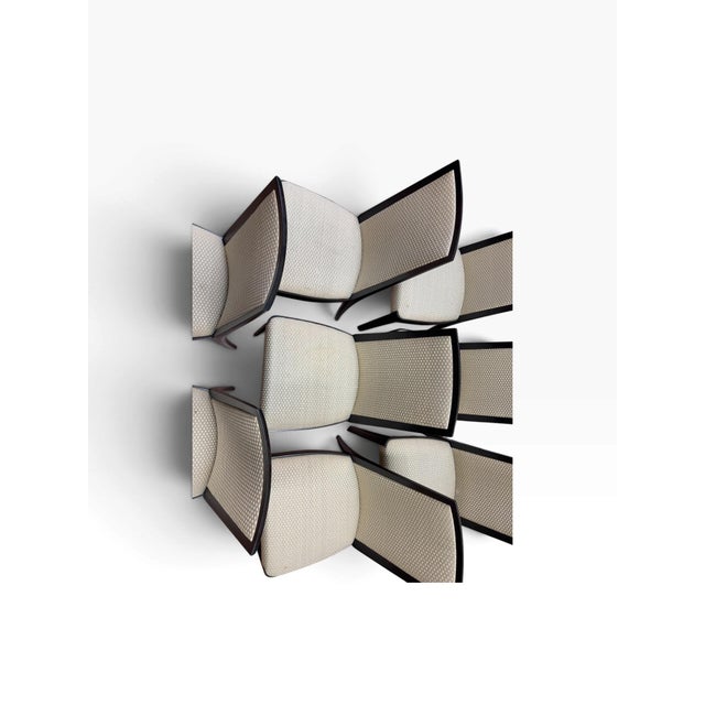 Contemporary High-Back Flare Dining Chairs - Set of 8 For Sale - Image 4 of 11