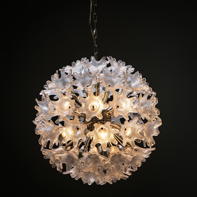 Glass Murano Glass Chandelier by Paolo Venini, Italy, 1960s For Sale - Image 7 of 11