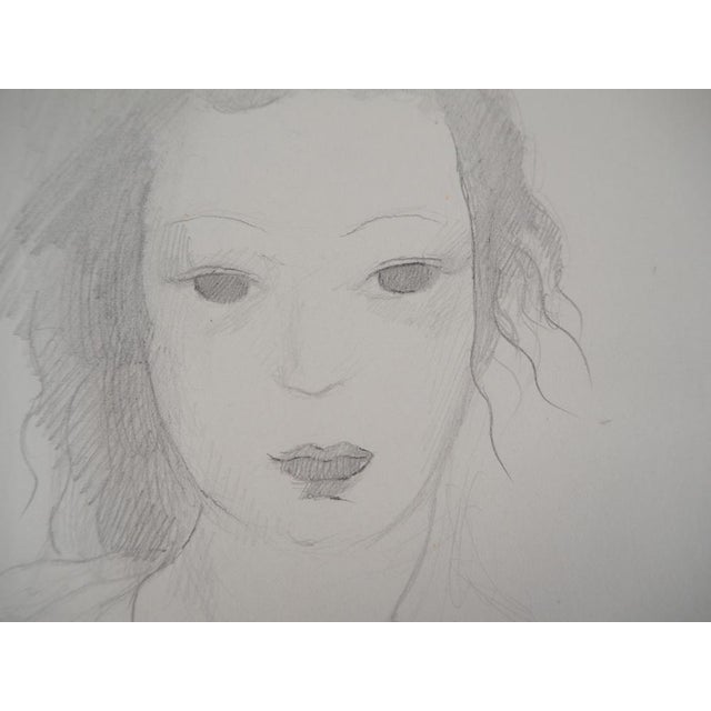 Marie Laurencin, Dreamer, Original Pencil Drawing For Sale - Image 6 of 7