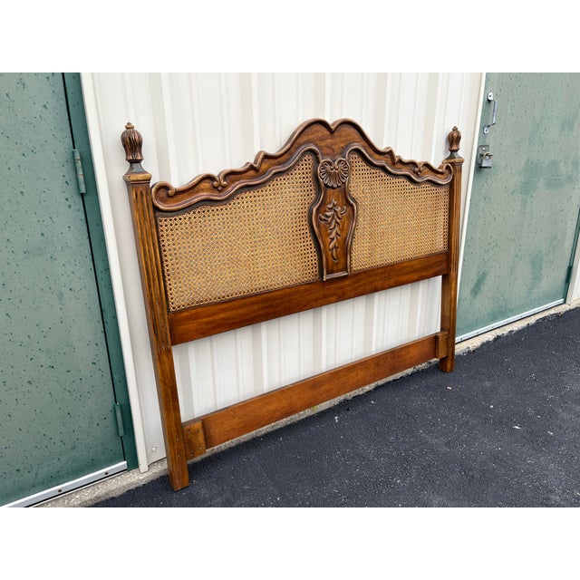 1980s 1980s Drexel Brittany Collection French Country Queen Headboard For Sale - Image 5 of 12