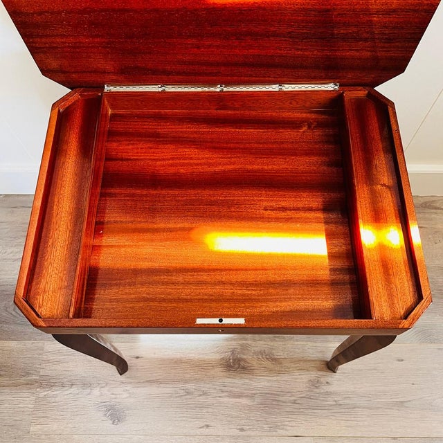 Wood Italian Marquetry Inlaid Musical Table For Sale - Image 7 of 10