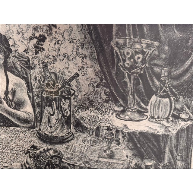 1940s "Victoria" Lithograph by Zsissly(b.1897-1983) For Sale - Image 4 of 10