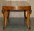 Vintage Art Deco Burr Walnut Ornately Carved Dining Table and Chairs, Set of 7 For Sale - Image 9 of 18