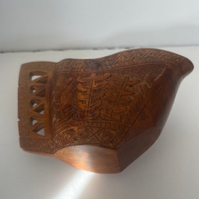 Hand Carved Yugoslavian Wedding Cup For Sale - Image 4 of 4