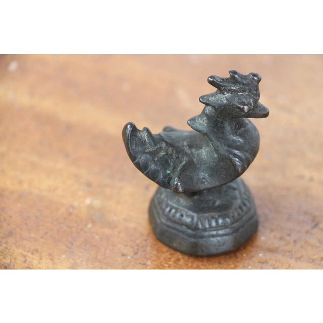 Metal 19th Century Antique Burmese Bronze Opium Weight For Sale - Image 7 of 13