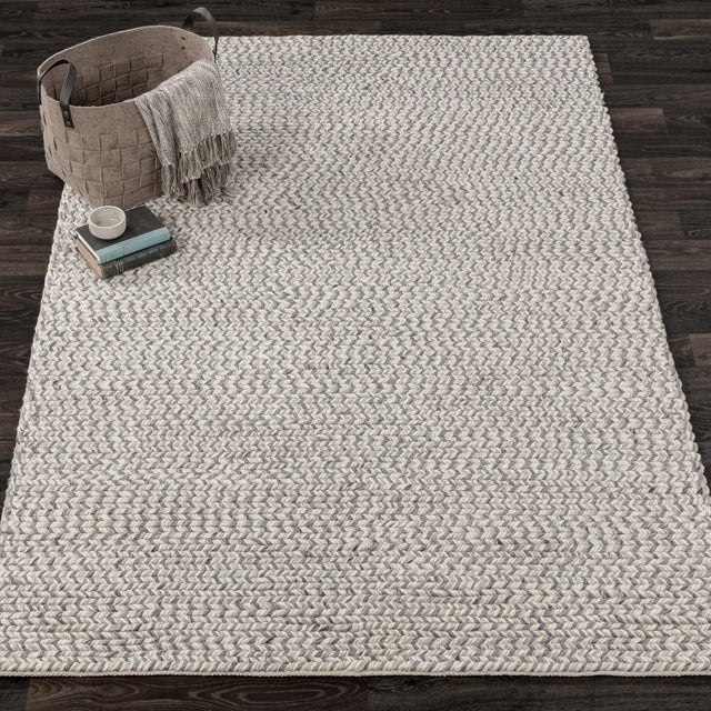 Contemporary Jackson Gray Rug - 5 X 8 For Sale - Image 3 of 5