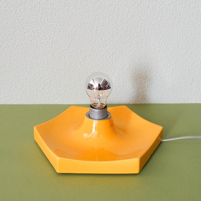 German Wall Lamp in Ceramic, 1970s For Sale - Image 16 of 16