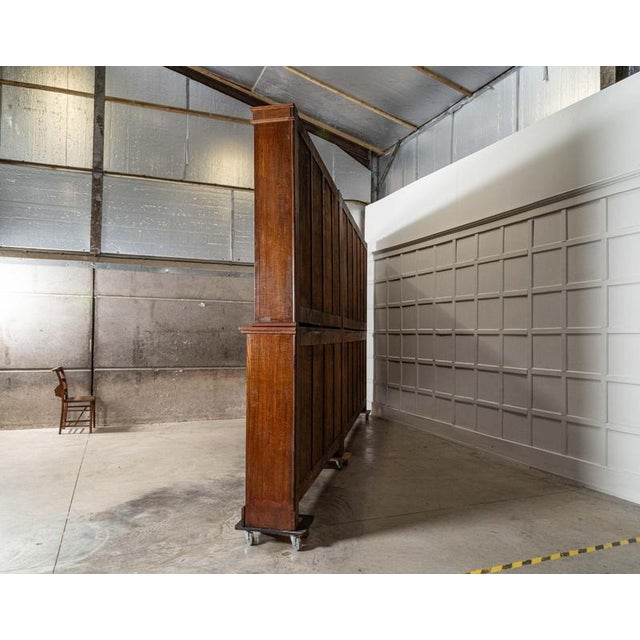 Antique Oak Glazed Library Bookcase, 1890 For Sale - Image 14 of 16