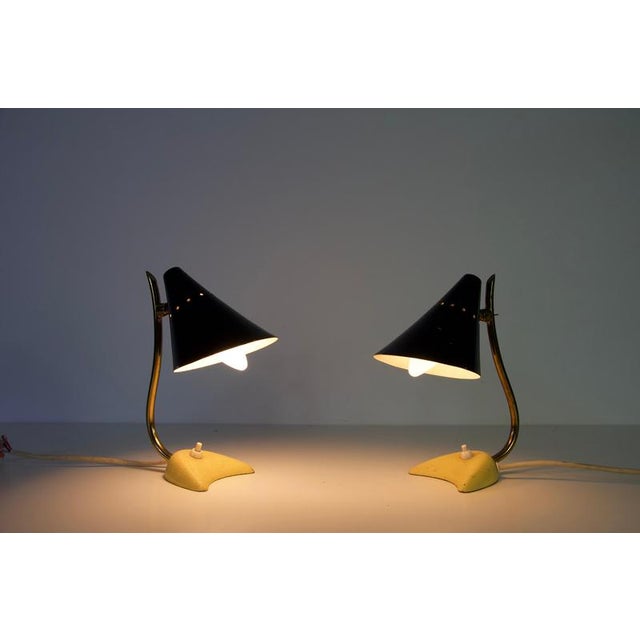 Mid-Century Modern Italian Brass Table Lamps, 1960s, Set of 2 For Sale - Image 12 of 15
