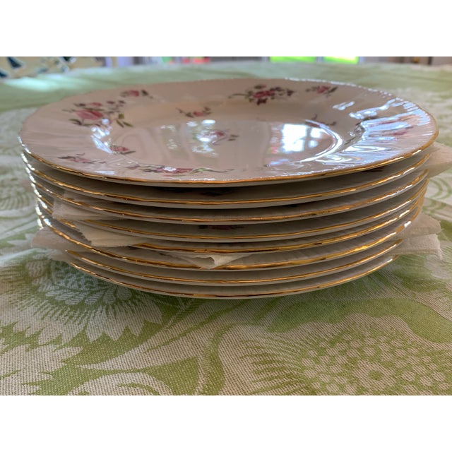 Paragon English Bone China Salad or Dessert Plates Set of 8 For Sale - Image 9 of 11