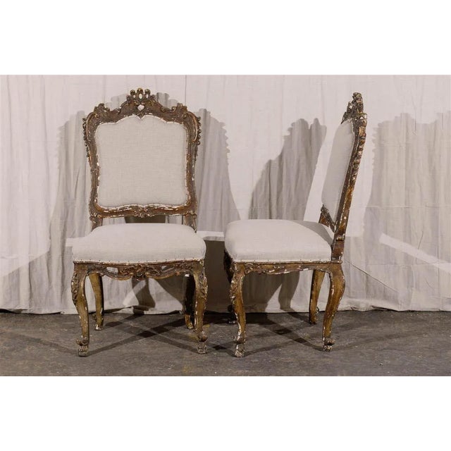 Beige 18th Century Venetian Style Side Chairs - a Pair For Sale - Image 8 of 11