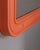 Glass Vintage Orange Wall Mirror by Carrara Matt, 1970s For Sale - Image 7 of 10