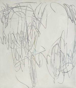 Modern White Abstract Painting on Canvas for Contemporary Living