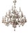 Large Italian Porcelain Three Tier Chandelier in the style of Capodimonte, 1950s For Sale