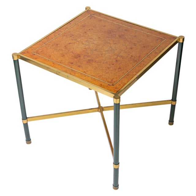 Mid-Century Modern 1950s Burlwood Game Table For Sale - Image 3 of 4