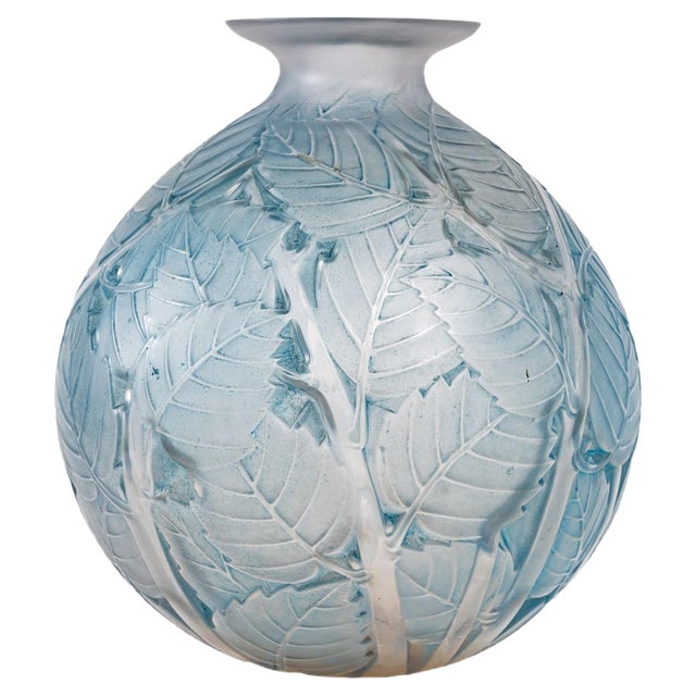 Milan Vase in Clear Glass by Lalique For Sale